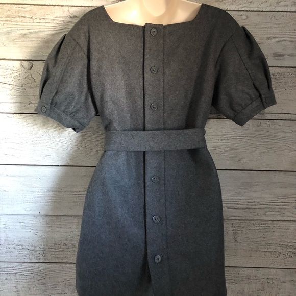 Moda International Victoria Secret Grey Short Sleeve Blazer Top Size 6 - Picture 2 of 9